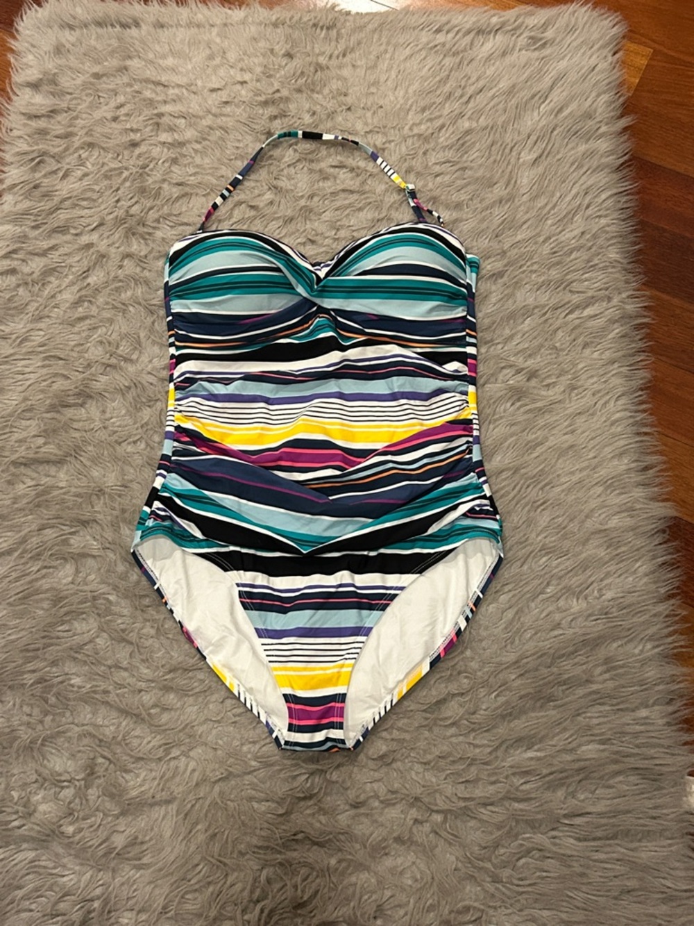 Anne Cole Multicolor Striped One-Piece Swimsuit
